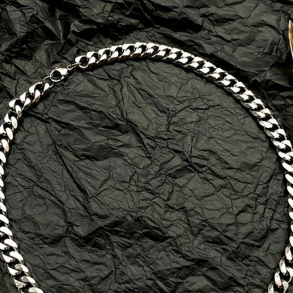Men's Titanium Steel Not Fade Cuban Chain Necklace - Picture 3 of 5